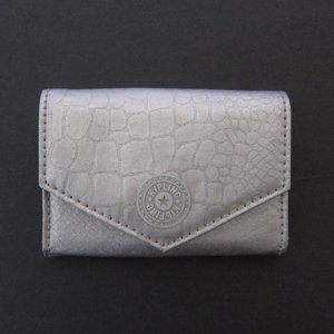 Kipling Carmen wallet Silver beige snake metallic